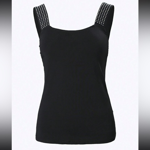 Luxe embellished fitted tank top - Picture 4 of 6